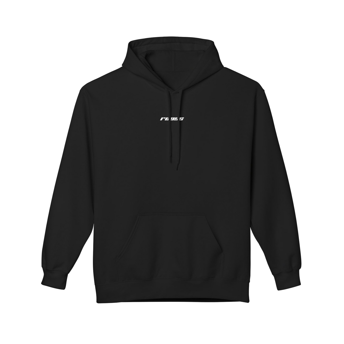R0PSS UNISEX BLACK HOODIE
